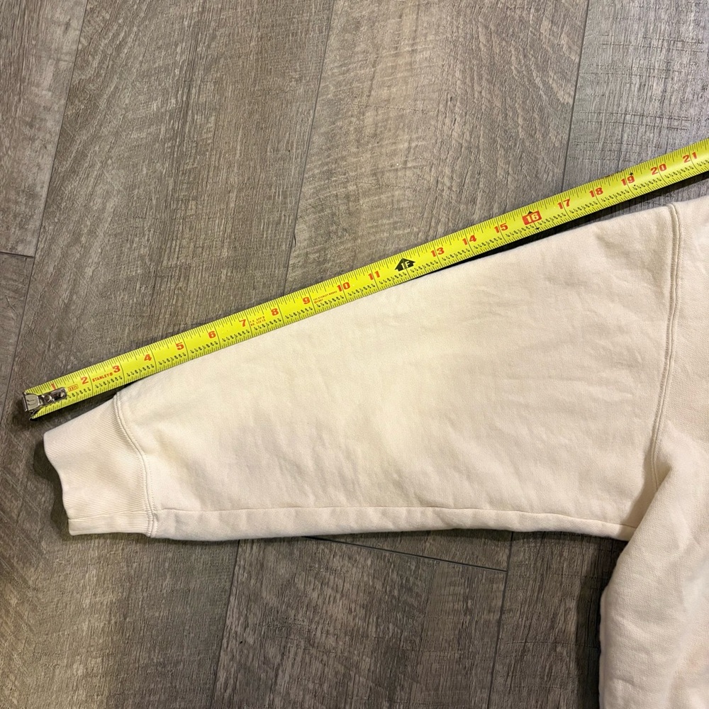 Uniqlo Women’s Long Sleeve Cream Ivory Quarter-Zip Sweatshirt Pullover - Picture 5 of 5